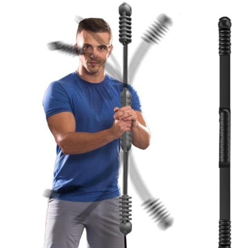 HOTWAVE Fitness Bar for Workout Elastic Exercise Bar, Vibration Weight Stick,Body Physical Therapy,Core Strength Training,Arm Shoulder Stretch at Home Gym.