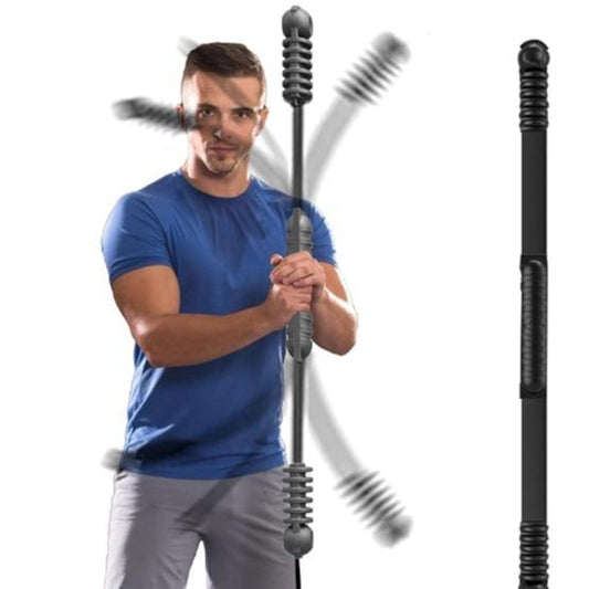 HOTWAVE Fitness Bar for Workout Elastic Exercise Bar, Vibration Weight Stick,Body Physical Therapy,Core Strength Training,Arm Shoulder Stretch at Home Gym.