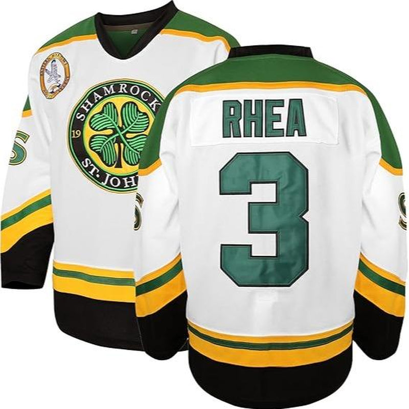 [Dealsforyoudays] #3 Ross the BOSS Rhea ST John'S Shamrocks Stitched Hockey Jersey with EMHL Patch Comfortable Athletic Sports Outdoors Football Team