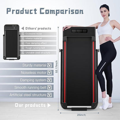 Sperax Walking Pad,Under Desk Treadmill,2 in 1 Folding Treadmill,Treadmills for Home,Noiseless,300 Lb High Weight Capacity Exercise Running