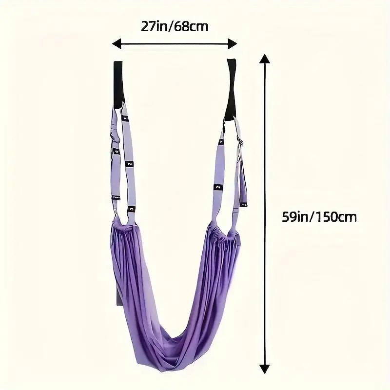 Multifunctional Yoga Hammock, 1 Count Yoga Inversion Training Aerial Swing, Yoga & Pilates Equipment for Home Gym Workout, Fitness, Stretch Rope