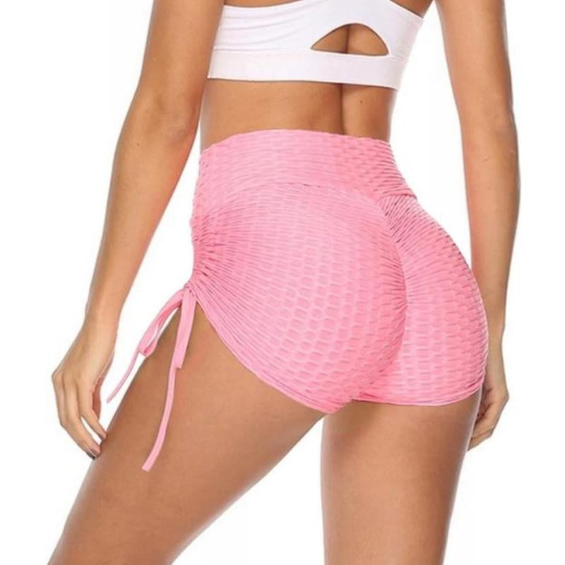 Women'S High-Waist Yoga Shorts with Butt Lifting and Tummy Control - Fabric, Comfort