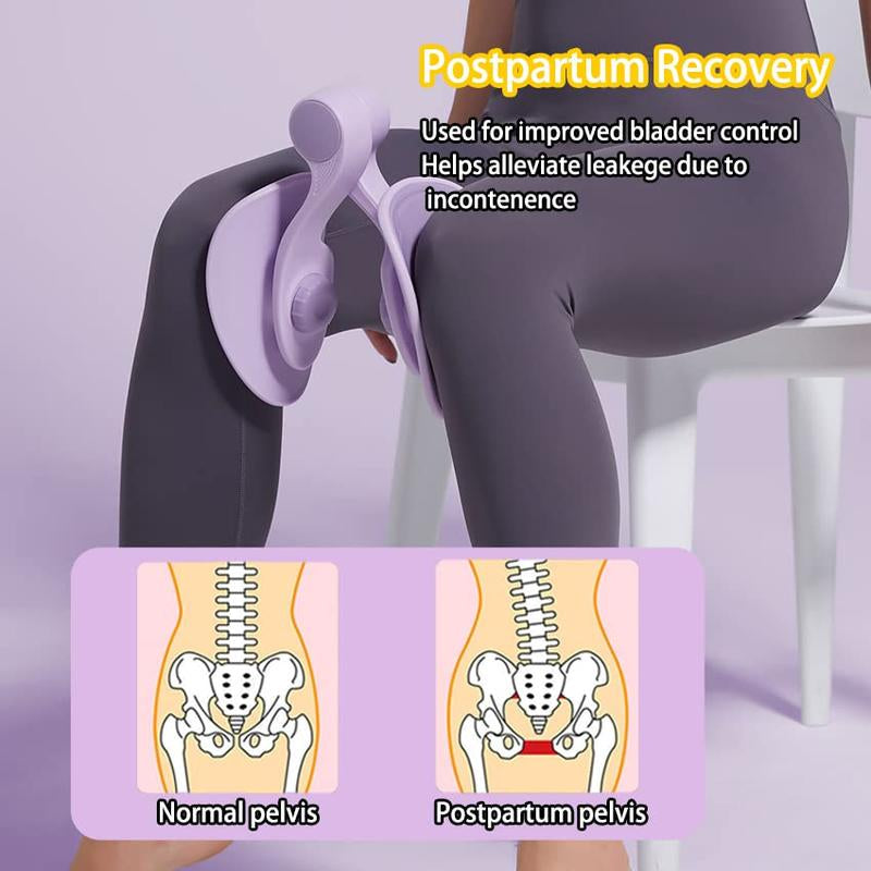 Thigh Master Hip Trainer Exercise Equipment, Pelvic Floor Trainer, Kegel Trainer for Postpartum Rehabilitation, Trimmer Inner Thigh, Thigh Workout Equipment Portable Shaping