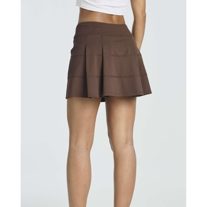 Real Essentials 3 Pack:Women'S 14" Pleated Tennis Skorts Golf Skirt High Waisted Athletic Running Casual Shorts with Pockets