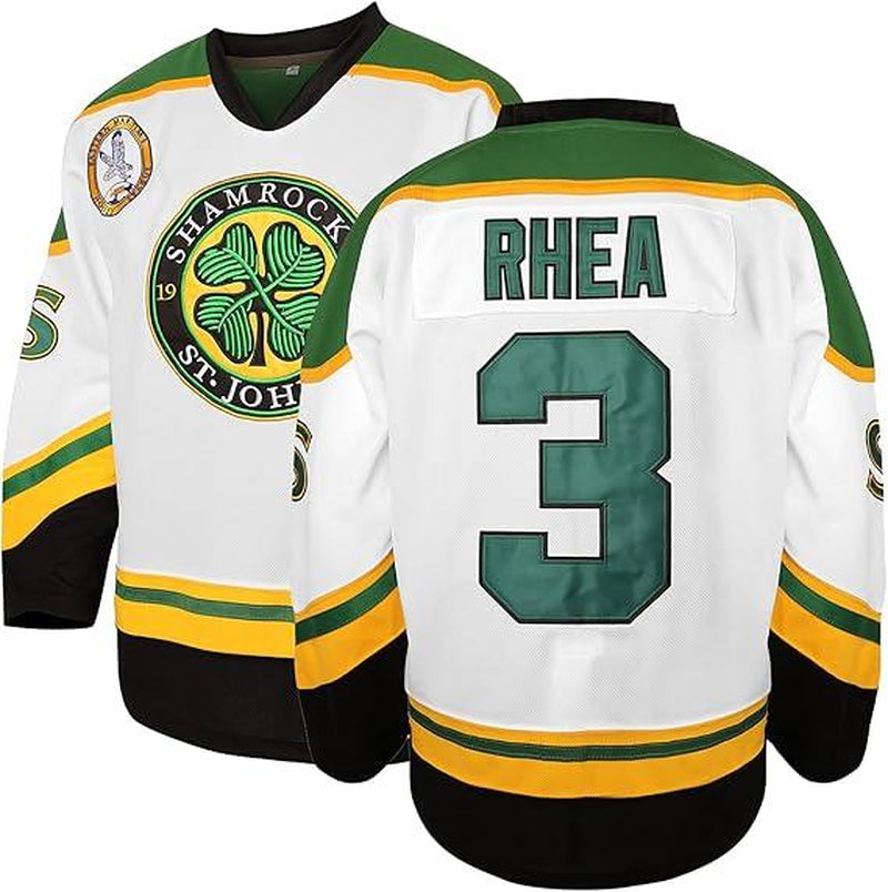 [Dealsforyoudays] #3 Ross the BOSS Rhea ST John'S Shamrocks Stitched Hockey Jersey with EMHL Patch Comfortable Athletic Sports Outdoors Football Team