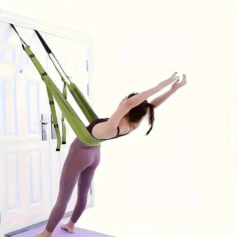 Multifunctional Yoga Hammock, 1 Count Yoga Inversion Training Aerial Swing, Yoga & Pilates Equipment for Home Gym Workout, Fitness, Stretch Rope