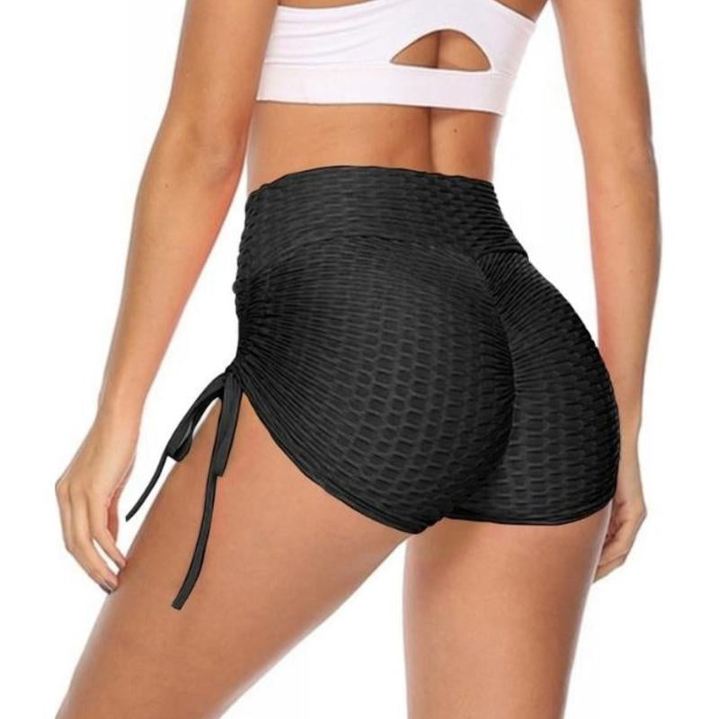 Women'S High-Waist Yoga Shorts with Butt Lifting and Tummy Control - Fabric, Comfort