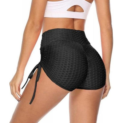 Women'S High-Waist Yoga Shorts with Butt Lifting and Tummy Control - Fabric, Comfort