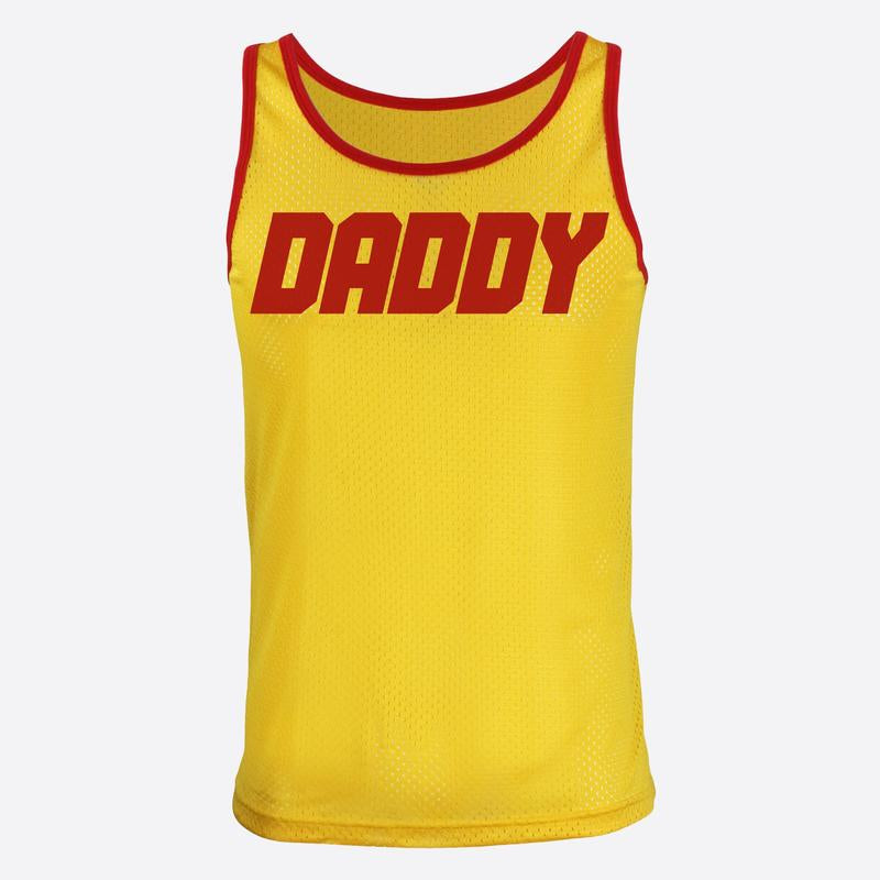 Gruff Pup Air Tank - Pick Woof, Daddy, Boy, Blank - Mesh Tank Top - Soft + Stretchy - Athletic Menswear - Colorful Classic - Casual Sexy Silky Gym