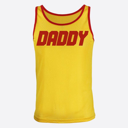 Gruff Pup Air Tank - Pick Woof, Daddy, Boy, Blank - Mesh Tank Top - Soft + Stretchy - Athletic Menswear - Colorful Classic - Casual Sexy Silky Gym