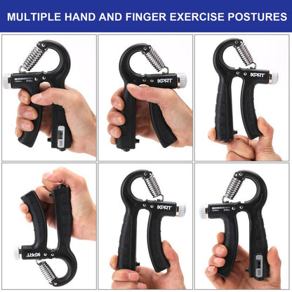 XPRT Adjustable Hand Strengthener with Counting Function Set of 2 Adjustable Hand Strengthener Hand Grip Strengthener Adjustable Resistance Forearm Exerciser，Grip Strength Trainer for Muscle Building and Injury Recovery for Athletes
