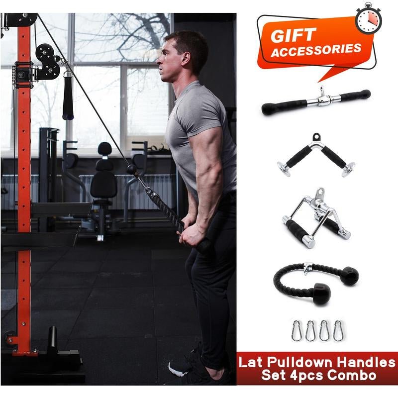 Ritfit Multi-Function Squat Rack Power Cage PPC03 with Cable Crossover System, 1000LBS Capacity Power Rack and Packages with Optional Weight Bench, Olympic Barbell Weight Set, Strength Training,Home Gym Equipment for Garage & Home Gym