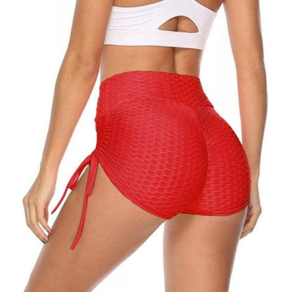 Women'S High-Waist Yoga Shorts with Butt Lifting and Tummy Control - Fabric, Comfort