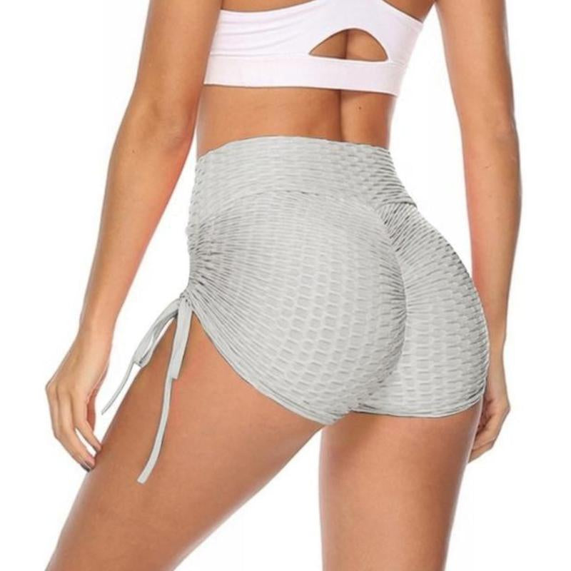 Women'S High-Waist Yoga Shorts with Butt Lifting and Tummy Control - Fabric, Comfort