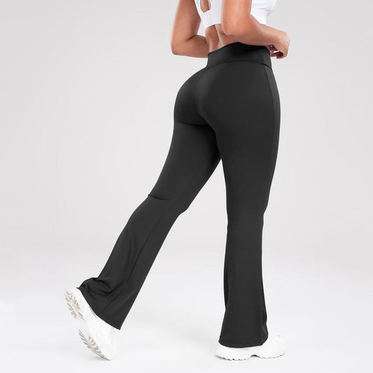 Women'S Solid Yoga Sports Flare Leg Leggings, Bootcut Pants for Fitness and Workout,Women'S Activewear Athleisure