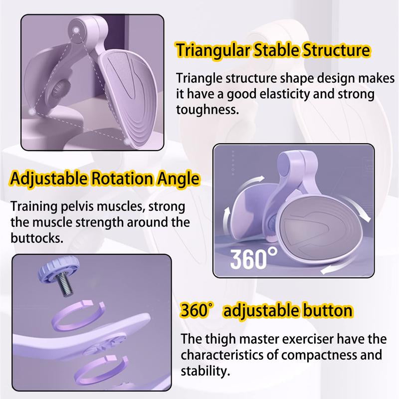 Thigh Master Hip Trainer Exercise Equipment, Pelvic Floor Trainer, Kegel Trainer for Postpartum Rehabilitation, Trimmer Inner Thigh, Thigh Workout Equipment Portable Shaping