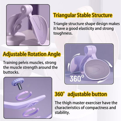 Thigh Master Hip Trainer Exercise Equipment, Pelvic Floor Trainer, Kegel Trainer for Postpartum Rehabilitation, Trimmer Inner Thigh, Thigh Workout Equipment Portable Shaping